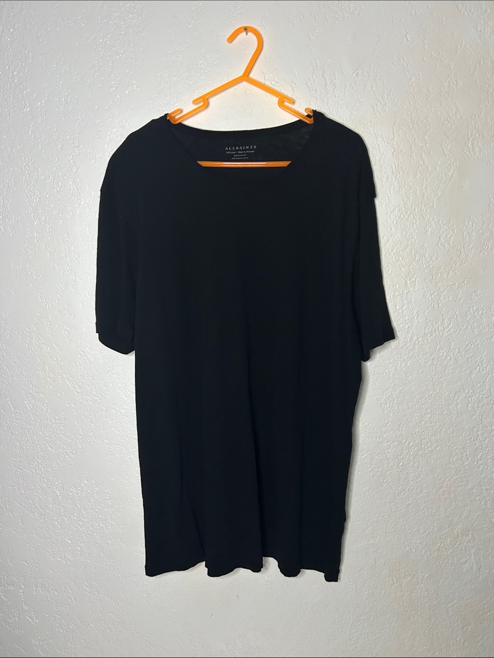 AllSaints Black Short Sleeve Scoop Neck T-Shirt